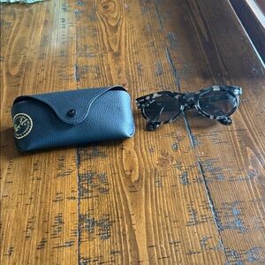 Ray-Ban Black Camouflage Sunglasses with Case
